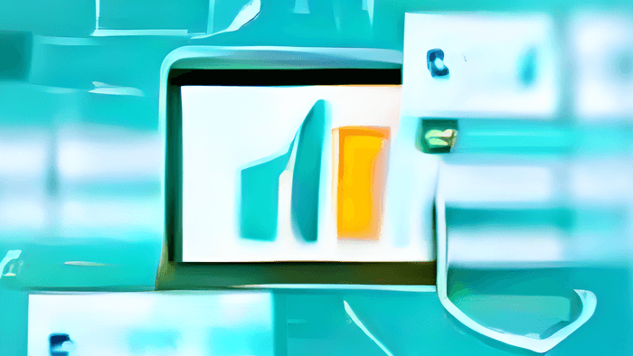 An abstract image showing Netlify analytics generated by DALL·E