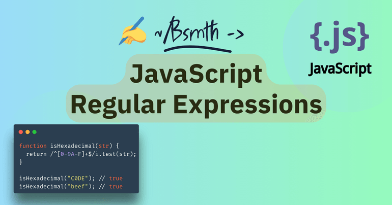 MDN Blog: JavaScript regular expressions reference docs