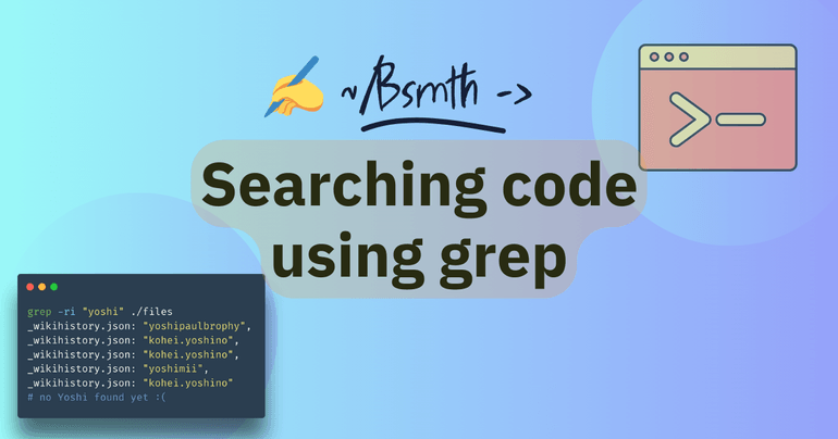 MDN Blog: How to search code using grep